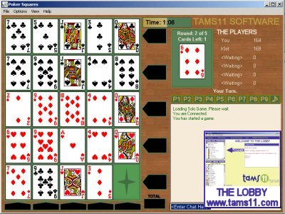 Click to view Tams11 Poker Squares 2.0.1.0 screenshot