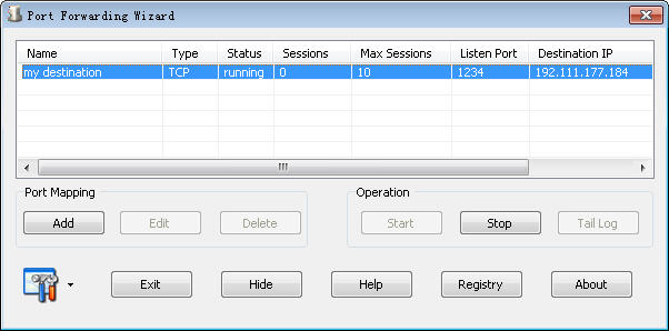 Click to view Port Forwarding Wizard 4.6 screenshot