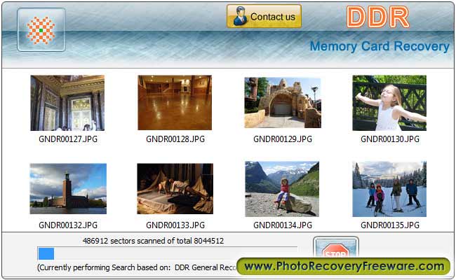Click to view Card Recovery Software 3.0.1.5 screenshot