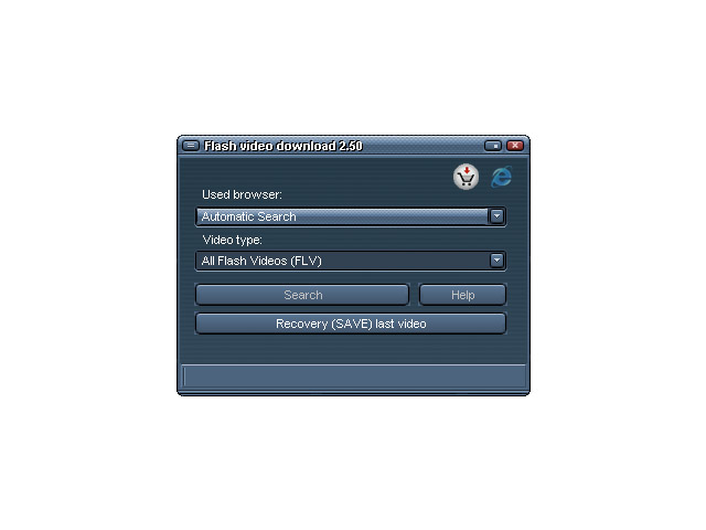 Click to view Flash video download 2.6.1.01 screenshot