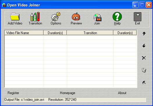 Click to view Open Video Joiner 3.0.3.7 screenshot