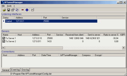 Click to view IPTunnelManager 1.5 screenshot