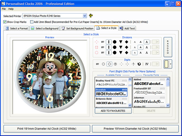 Click to view Personalised Clocks 2008 1.5.5.4 screenshot