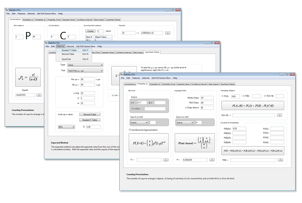 Click to view Statistics Pro 1.0 screenshot