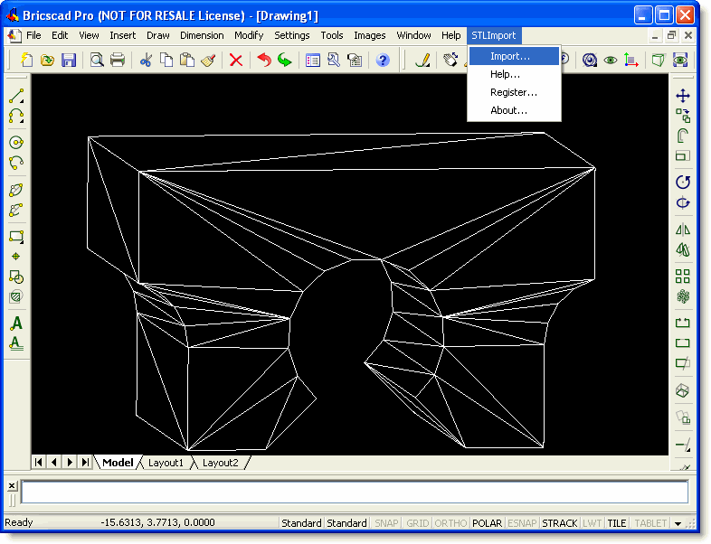 Click to view STL Import for Bricscad 1.0 screenshot