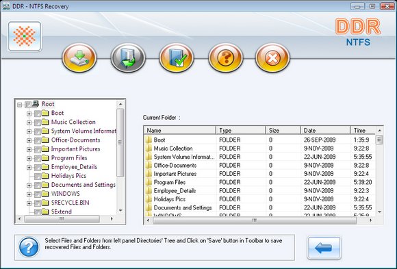 Click to view NTFS Partition Recovery 4.0.1.6 screenshot