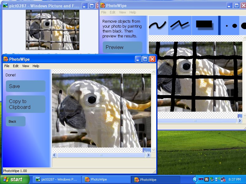 Click to view PhotoWipe 1.0 screenshot