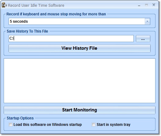 Click to view Record User Idle Time Software 7.0 screenshot