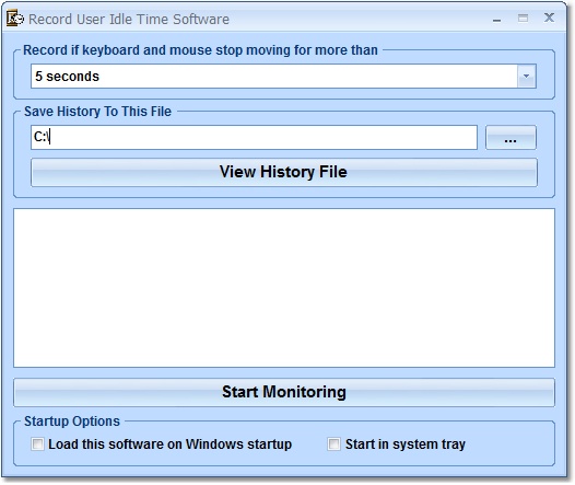 Click to view Record User Idle Time Software 7.0 screenshot