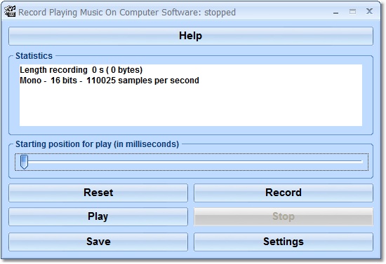 Click to view Record Playing Music On Computer Software 7.0 screenshot