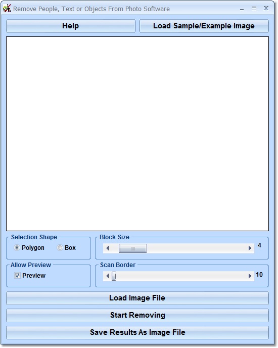Click to view Remove People, Text and Objects From Photo Softwar 7.0 screenshot