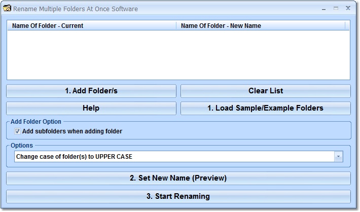 Click to view Rename Multiple Folders At Once Software 7.0 screenshot