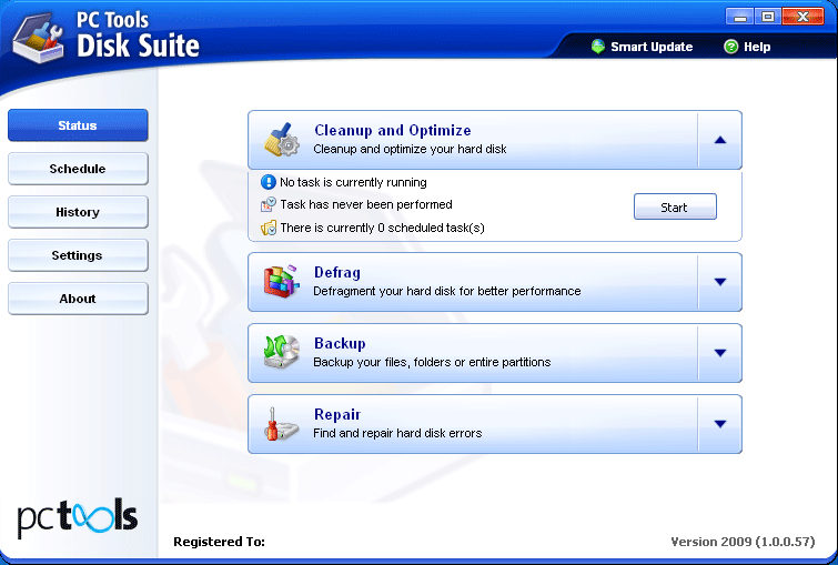 Click to view PC Tools Disk Suite 2009 screenshot
