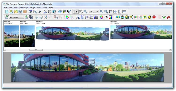 Click to view The Panorama Factory m32 Edition 5.1 screenshot