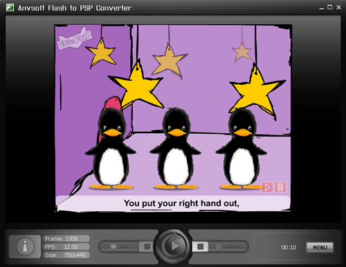 Click to view Flash to PSP Converter 2.12 screenshot