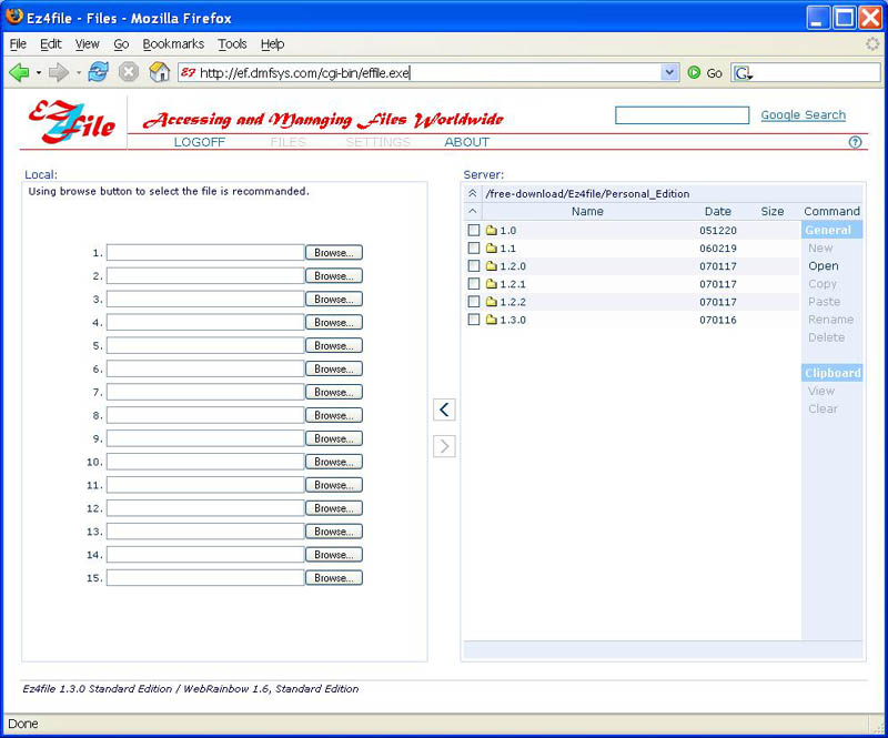 Click to view Ez4file (Standard Edition) 1.3.0 screenshot