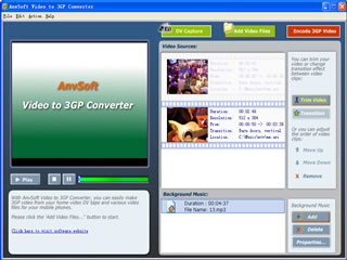 Click to view AnvSoft Video to 3GP Converter 1.50 screenshot