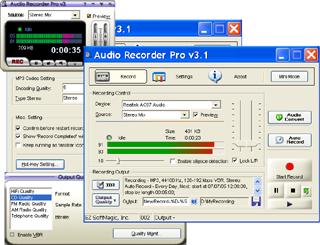 Click to view Audio Recorder Pro 3.90 screenshot