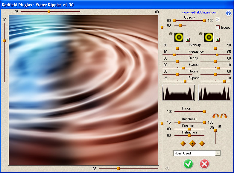 Click to view Water Ripples plug-in 1.40 screenshot
