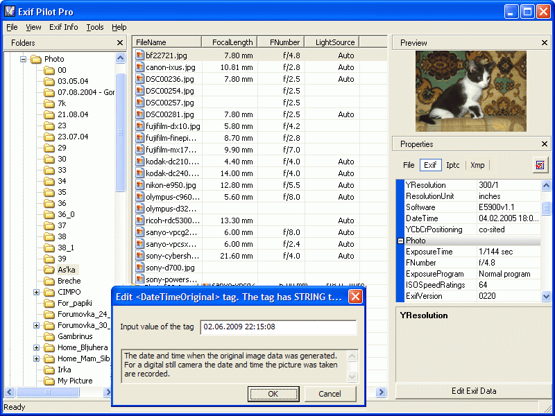 Click to view Exif Pilot Pro 4.2 screenshot