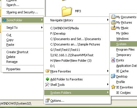 Click to view SonicFolder 1.5.1.3 screenshot