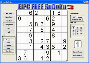 Click to view free SuDoKu 3.87 screenshot