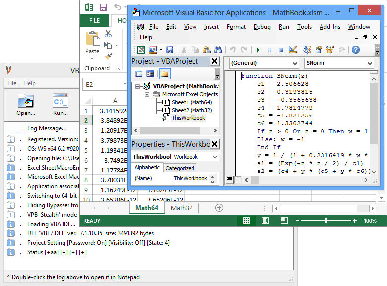 Click to view VBA Password Bypasser 4.7 screenshot