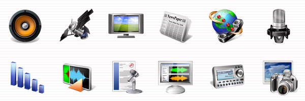 Click to view Multimedia Icons Vista 1.0 screenshot