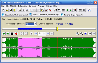 Click to view AudioDeformator Pro 1.4 screenshot