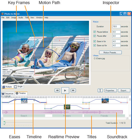 Click to view Photo to Movie Slideshow Software 5.0.7 screenshot