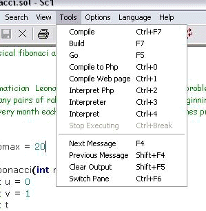 Click to view Scriptol PHP Compiler 7.0 screenshot