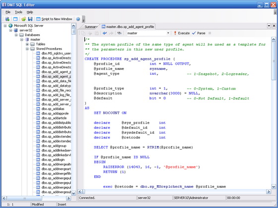 Click to view DMT SQL Editor 1.3 screenshot