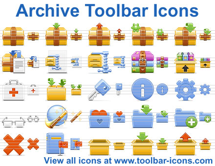 Click to view Archive Toolbar Icons 2013.1 screenshot