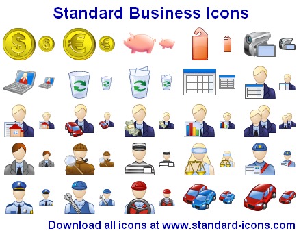 Click to view Standard Business Icons 2013.1 screenshot