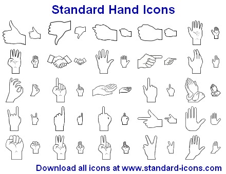 Click to view Standard Hand Icons 2013.1 screenshot