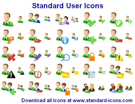Click to view Standard User Icons 2013.2 screenshot