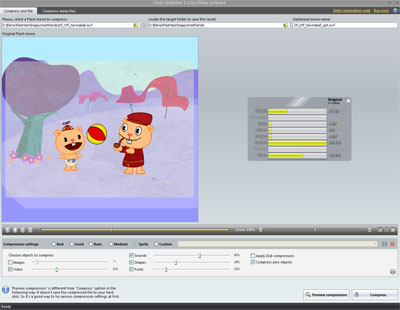 Click to view SWF Compressor 2.1 screenshot