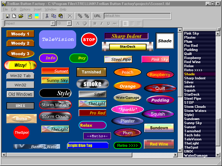 Click to view Trellian Internet Studio 2 screenshot