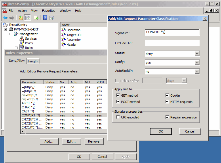 Click to view ThreatSentry - Web Application Firewall 4.3.4.0 screenshot