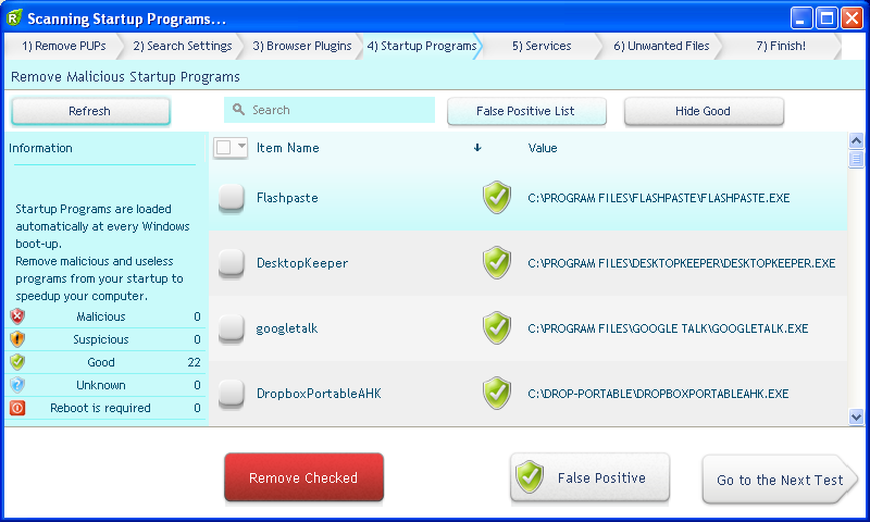 Click to view UnHackMe 7.20.0.440 screenshot