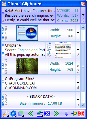 Click to view Global Clipboard 2.3 screenshot