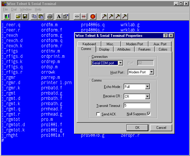Click to view Wise Telnet & Serial Terminal 3.2.11 screenshot