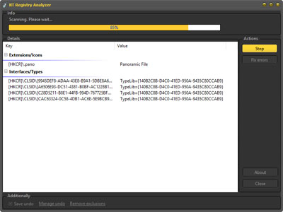 Click to view NT Registry Analyzer 1.0 screenshot