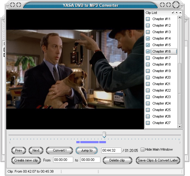 Click to view YASA DVD to MP3 Converter 3.7.65.2848 screenshot