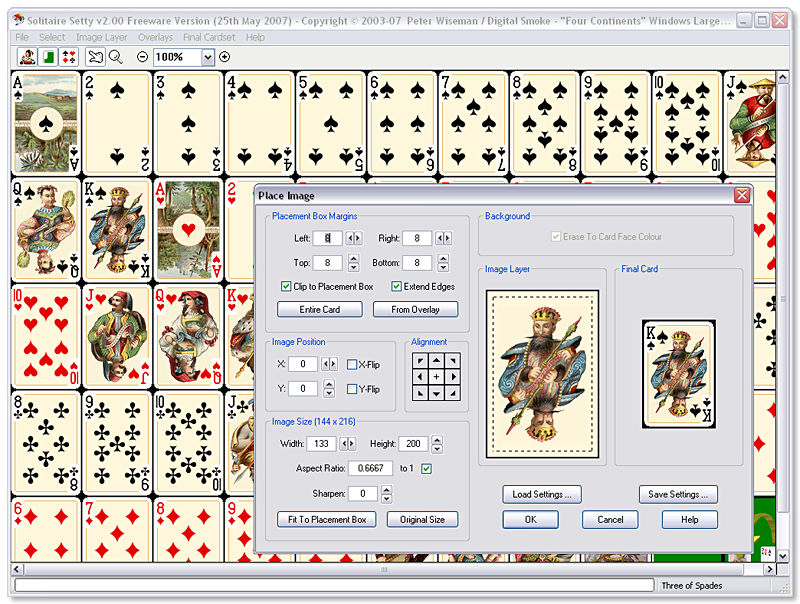 Click to view Solitaire Setty 2.00 screenshot