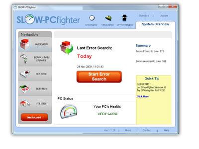 Click to view SLOW-PCfighter 1.7.75 screenshot