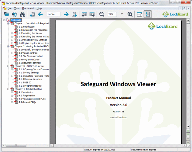 Click to view PDF DRM - LockLizard PDF Security viewer 2.5.125 screenshot