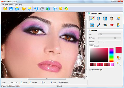 Click to view Photo Makeup Editor 2,05 screenshot