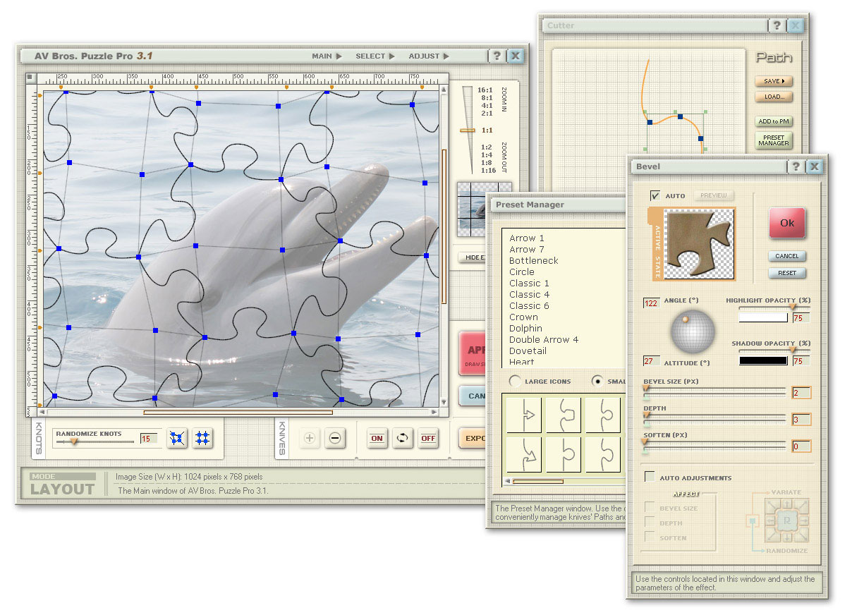 Click to view AV Bros. Puzzle Pro for Windows 3.1 screenshot