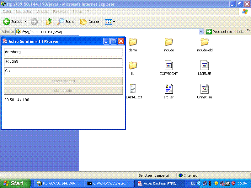 Click to view FTPSuite 1.0 screenshot